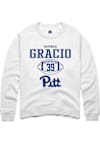 Main image for Maverick Gracio Rally Mens White Pitt Panthers NIL Sport Icon Crew Sweatshirt