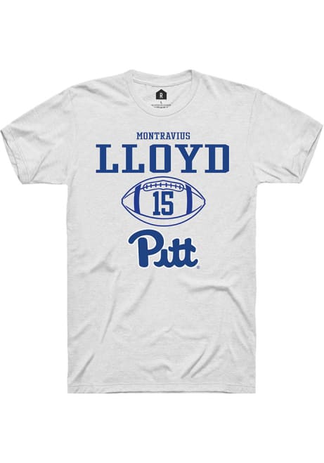 Montravius Lloyd White Pitt Panthers NIL Sport Icon Short Sleeve T Shirt