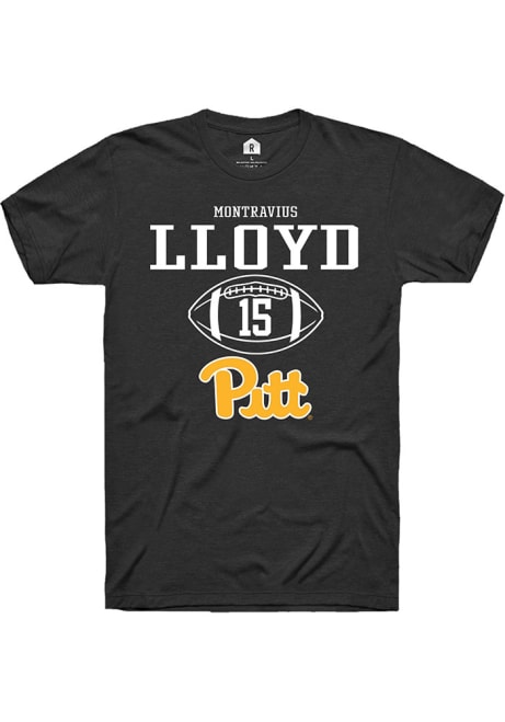 Montravius Lloyd Black Pitt Panthers NIL Sport Icon Short Sleeve T Shirt