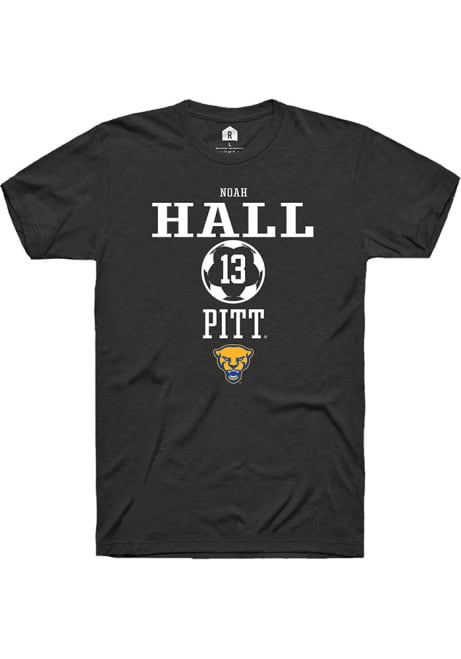 Noah Hall Black Pitt Panthers NIL Sport Icon Short Sleeve T Shirt