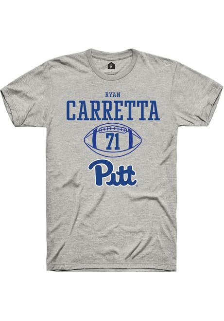 Ryan Carretta Ash Pitt Panthers NIL Sport Icon Short Sleeve T Shirt