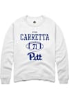 Main image for Ryan Carretta Rally Mens White Pitt Panthers NIL Sport Icon Crew Sweatshirt