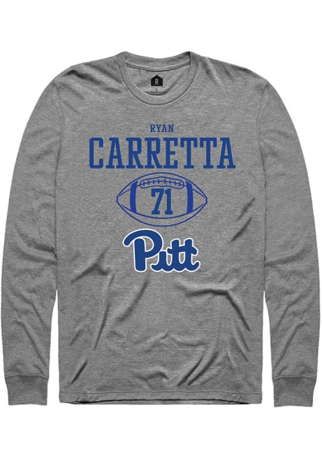 Ryan Carretta Rally Mens Graphite Pitt Panthers NIL Sport Icon Tee