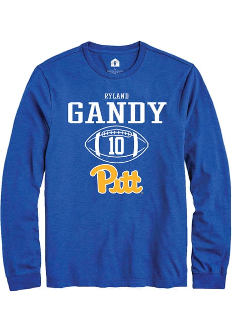 Ryland Gandy Rally Mens Blue Pitt Panthers NIL Sport Icon Tee