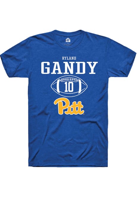 Ryland Gandy Blue Pitt Panthers NIL Sport Icon Short Sleeve T Shirt