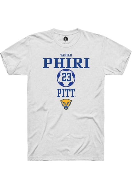 Samiah phiri White Pitt Panthers NIL Sport Icon Short Sleeve T Shirt