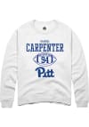 Main image for Samuel Carpenter Rally Mens White Pitt Panthers NIL Sport Icon Crew Sweatshirt