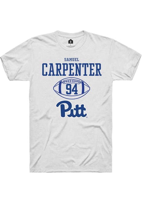 Samuel Carpenter White Pitt Panthers NIL Sport Icon Short Sleeve T Shirt