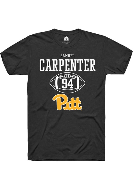 Samuel Carpenter Black Pitt Panthers NIL Sport Icon Short Sleeve T Shirt