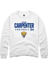 Main image for Samuel Carpenter Rally Mens White Pitt Panthers NIL Stacked Box Crew Sweatshirt