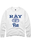 Main image for Tai Ray Rally Mens White Pitt Panthers NIL Sport Icon Crew Sweatshirt