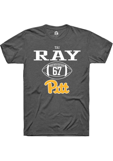 Tai Ray Dark Grey Pitt Panthers NIL Sport Icon Short Sleeve T Shirt