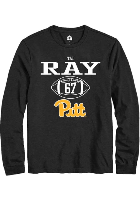 Tai Ray Rally Mens Black Pitt Panthers NIL Sport Icon Tee