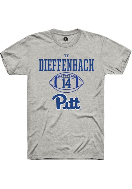 Ty Dieffenbach Ash Pitt Panthers NIL Sport Icon Short Sleeve T Shirt