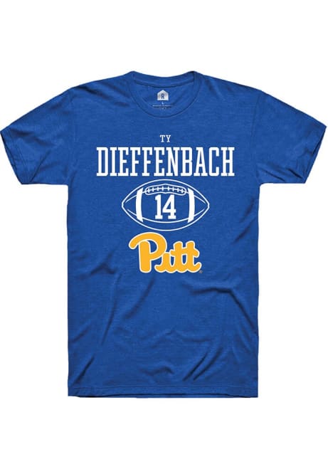 Ty Dieffenbach Blue Pitt Panthers NIL Sport Icon Short Sleeve T Shirt