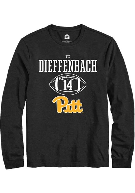 Ty Dieffenbach Rally Mens Black Pitt Panthers NIL Sport Icon Tee