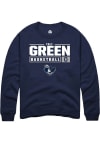 Main image for Trey Green  Rally Xavier Musketeers Mens Navy Blue NIL Stacked Box Long Sleeve Crew Sweatshirt