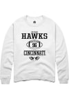 Main image for Nathan Hawks Rally Mens White Cincinnati Bearcats NIL Sport Icon Crew Sweatshirt