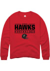 Main image for Nathan Hawks Rally Mens Red Cincinnati Bearcats NIL Stacked Box Crew Sweatshirt