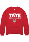 Main image for Carnell Tate  Rally Ohio State Buckeyes Mens Red NIL Stacked Box Long Sleeve Crew Sweatshirt
