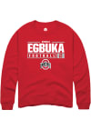 Main image for Emeka Egbuka  Rally Ohio State Buckeyes Mens Red NIL Stacked Box Long Sleeve Crew Sweatshirt