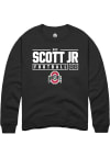 Main image for Gee Scott Jr. Rally Mens Black Ohio State Buckeyes NIL Stacked Box Crew Sweatshirt