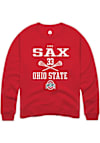 Main image for Leah Sax Rally Mens Red Ohio State Buckeyes NIL Sport Icon Crew Sweatshirt