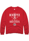 Main image for Quinn Kuntz  Rally Ohio State Buckeyes Mens Red NIL Sport Icon Long Sleeve Crew Sweatshirt