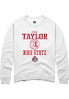 Main image for Sydney Taylor  Rally Ohio State Buckeyes Mens White NIL Sport Icon Long Sleeve Crew Sweatshirt