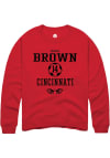 Main image for Brooke Brown Rally Mens Red Cincinnati Bearcats NIL Sport Icon Crew Sweatshirt