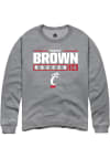 Main image for Brooke Brown Rally Mens Graphite Cincinnati Bearcats NIL Stacked Box Crew Sweatshirt