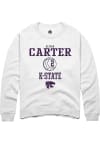 Main image for Aliyah Carter Rally Mens White K-State Wildcats NIL Sport Icon Crew Sweatshirt