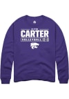 Main image for Aliyah Carter Rally Mens Purple K-State Wildcats NIL Stacked Box Crew Sweatshirt