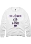 Main image for Izzi Szulczewski Rally Mens White K-State Wildcats NIL Sport Icon Crew Sweatshirt