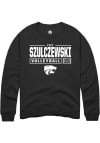Main image for Izzi Szulczewski Rally Mens Black K-State Wildcats NIL Stacked Box Crew Sweatshirt