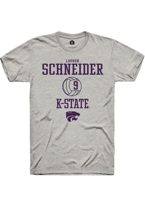 Lauren Schneider Ash K-State Wildcats NIL Sport Icon Short Sleeve T Shirt