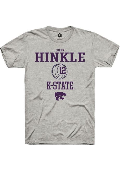 Loren Hinkle Ash K-State Wildcats NIL Sport Icon Short Sleeve T Shirt