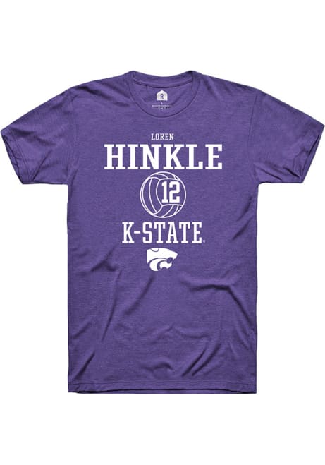 Loren Hinkle Purple K-State Wildcats NIL Sport Icon Short Sleeve T Shirt