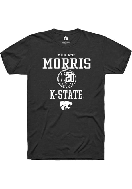 Mackenzie Morris Black K-State Wildcats NIL Sport Icon Short Sleeve T Shirt