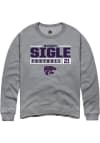 Main image for Marques Sigle Rally Mens Graphite K-State Wildcats NIL Stacked Box Crew Sweatshirt