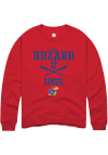 Main image for Sophia Buzard  Rally Kansas Jayhawks Mens Red NIL Sport Icon Long Sleeve Crew Sweatshirt