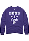 Main image for Mason Buss Rally Mens Purple K-State Wildcats NIL Sport Icon Crew Sweatshirt