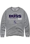 Main image for Mason Buss Rally Mens Graphite K-State Wildcats NIL Stacked Box Crew Sweatshirt