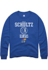 Main image for Molly Schultz  Rally Kansas Jayhawks Mens Blue NIL Sport Icon Long Sleeve Crew Sweatshirt