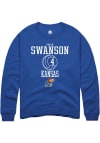 Main image for Rhian Swanson  Rally Kansas Jayhawks Mens Blue NIL Sport Icon Long Sleeve Crew Sweatshirt