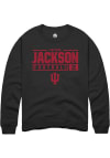 Main image for Tayven Jackson Rally Mens Black Indiana Hoosiers NIL Stacked Box Crew Sweatshirt