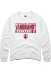 Main image for Aly VanBrandt Rally Mens White Indiana Hoosiers NIL Stacked Box Crew Sweatshirt