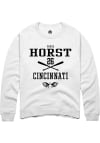 Main image for Chase Horst  Rally Cincinnati Bearcats Mens White NIL Sport Icon Long Sleeve Crew Sweatshirt