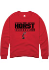 Main image for Chase Horst  Rally Cincinnati Bearcats Mens Red NIL Stacked Box Long Sleeve Crew Sweatshirt