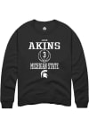 Main image for Jaden Akins  Rally Michigan State Spartans Mens Black NIL Sport Icon Long Sleeve Crew Sweatshirt